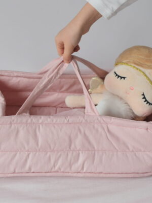 Bawełniane nosidełko dla lalek- róż