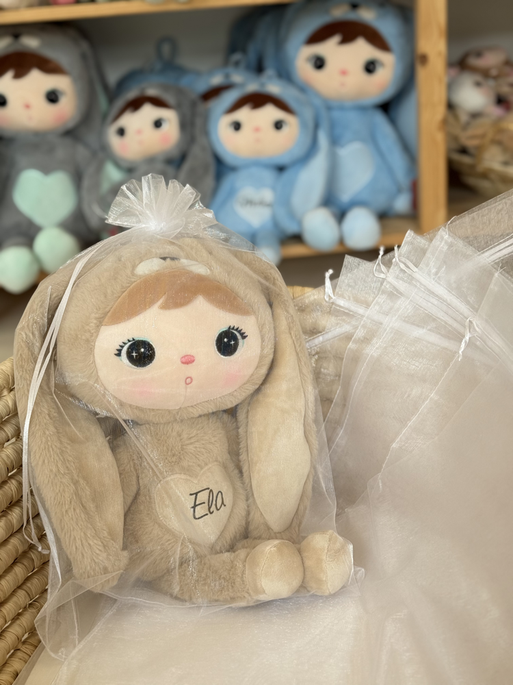 Biały woreczek prezentowy z organzy – rozmiar L (35 × 49 cm)