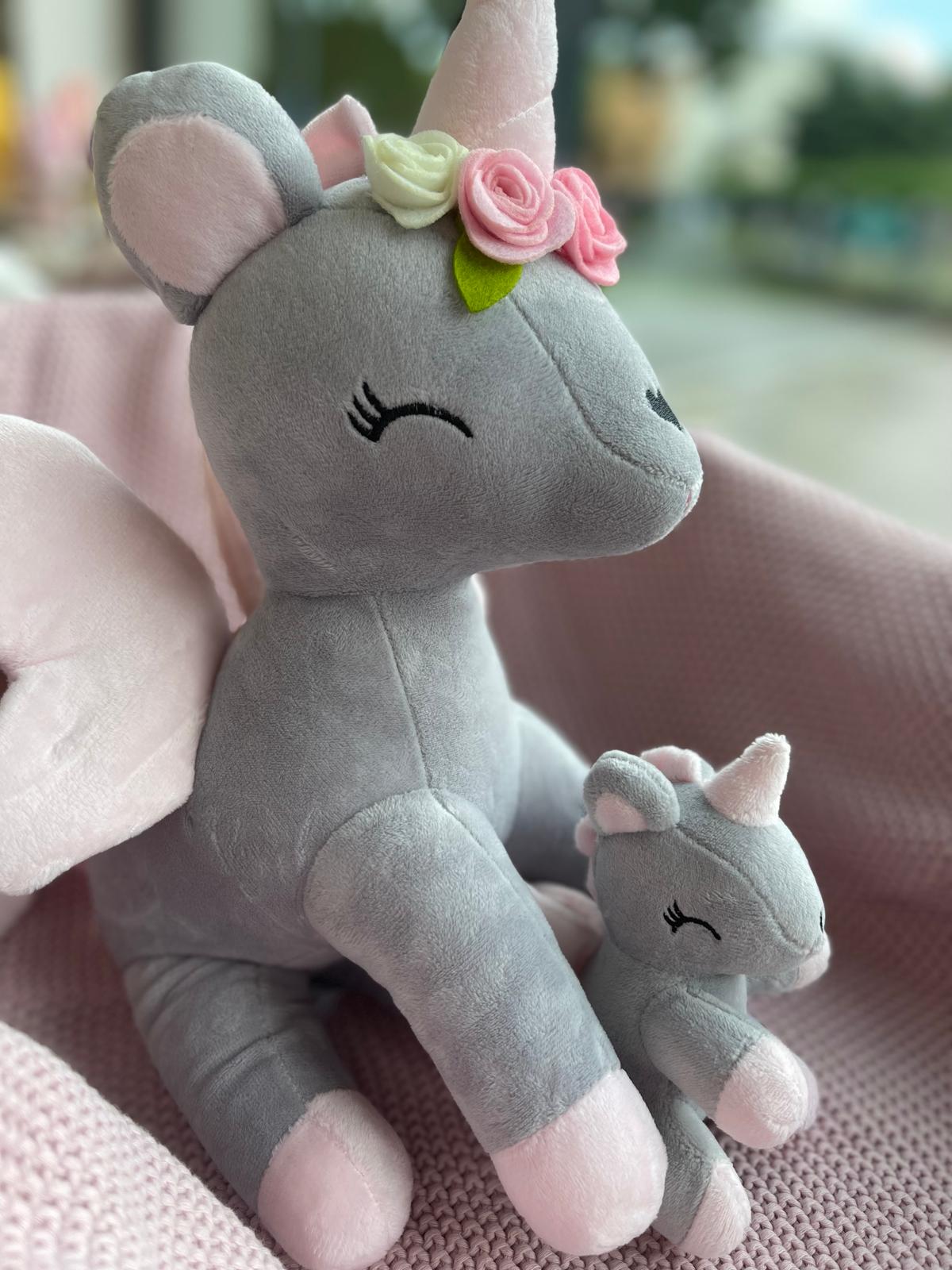 Jednorożec szaro-różowy rozmiar S - obrazek 11