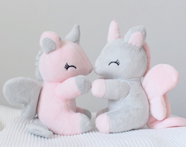 Jednorożec szaro-różowy rozmiar S - obrazek 2