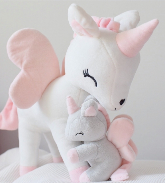 Jednorożec szaro-różowy rozmiar S - obrazek 3