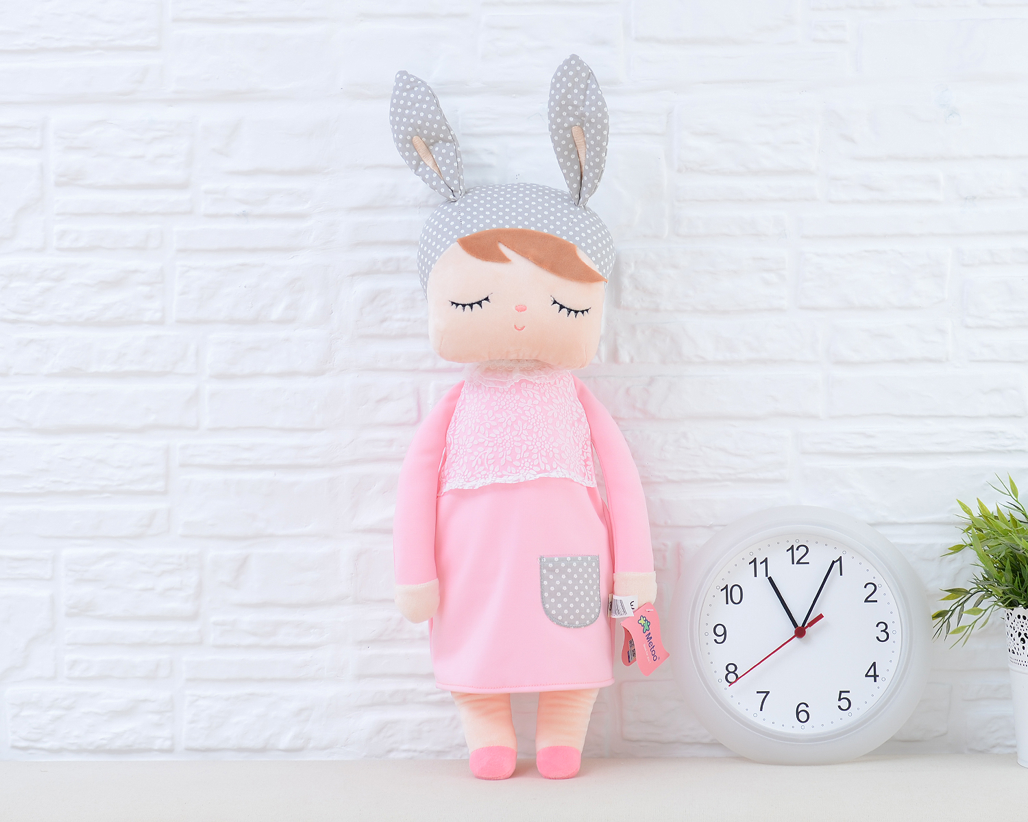 Lalka Metoo w różowej sukience XL - obrazek 2