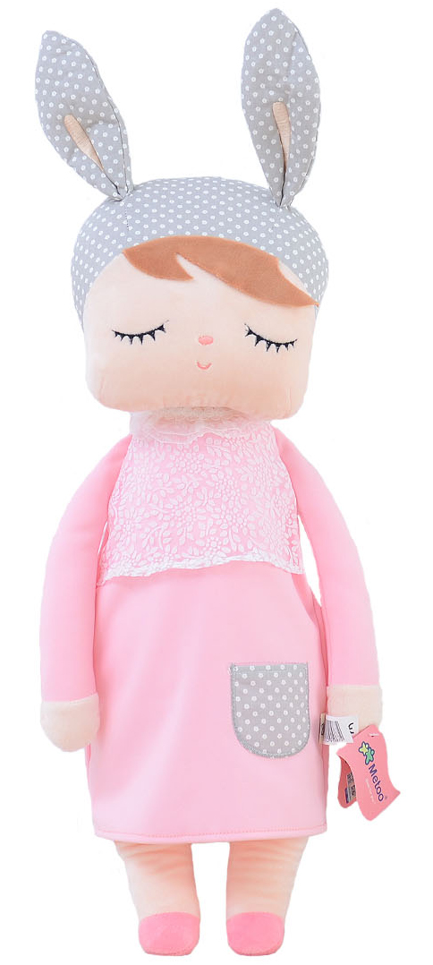 Lalka Metoo w różowej sukience XL - obrazek 5