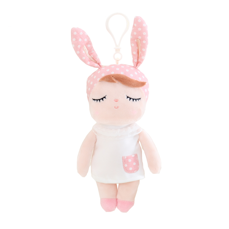 Mini Lalka Metoo z uszkami w białej sukience