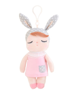 Mini Lalka Metoo z uszkami w różowej sukience