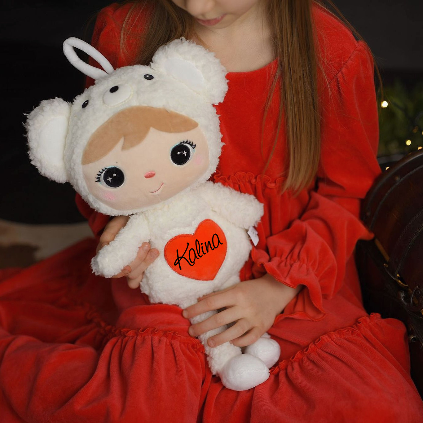 Miś Polarny z serduszkiem 46cm - obrazek 12