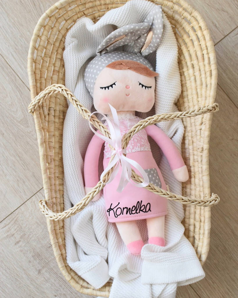 Nosidełko wiklinowe dla lalek - kosz Mojżesza - obrazek 13