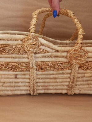 Nosidełko wiklinowe dla lalek - kosz Mojżesza