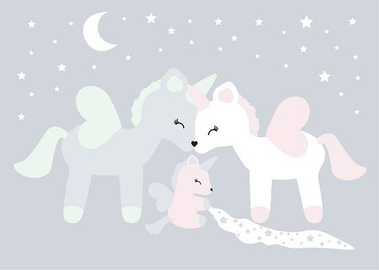 Pakiet 3 szt. Plakatów A4 - Jednorożec Melootka- Rodzina jednorożców - obrazek 4