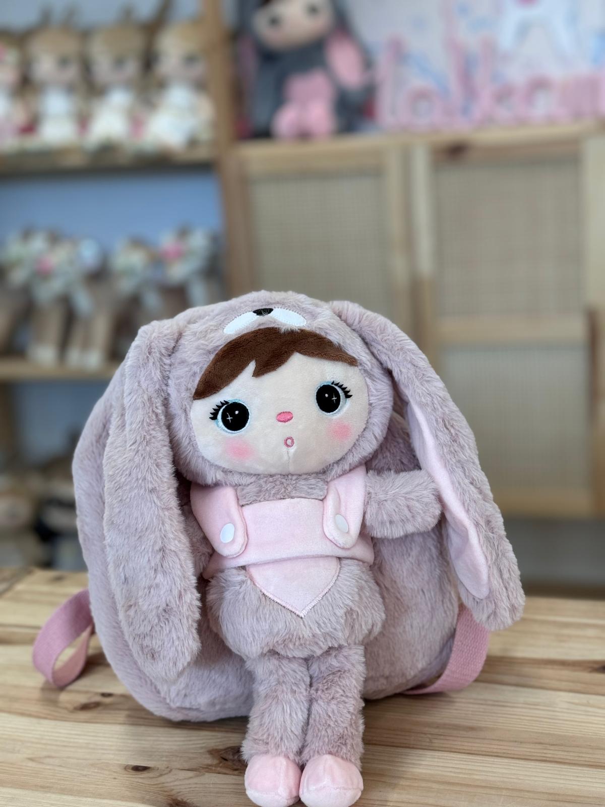 Plecak Metoo Różowy Królik z wyjmowanym pluszakiem - obrazek 7