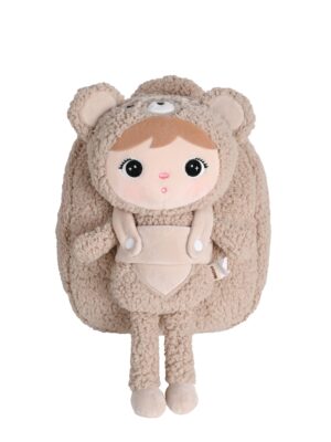 Plecak Metoo z wyjmowanym pluszakiem - Beżowy Miś