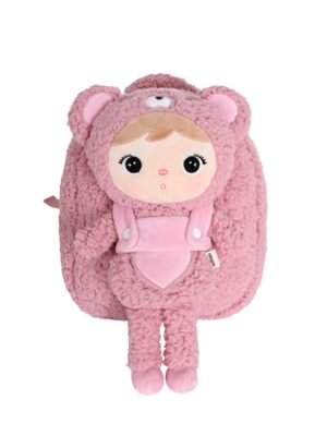 Plecak Metoo z wyjmowanym pluszakiem - Różowy Miś