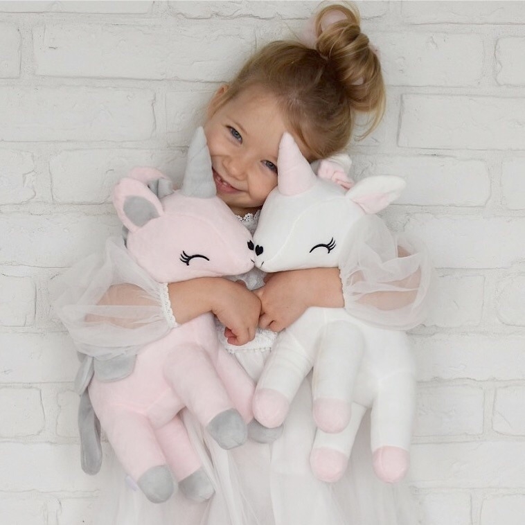 Pluszowy Jednorożec rozmiar L- Różowy - obrazek 5