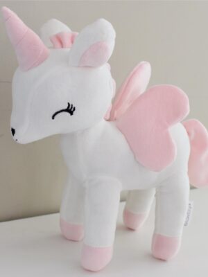 Pluszowy Jednorożec rozmiar M- Biały