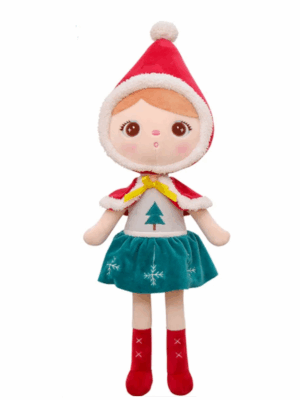 Świąteczna lalka Metoo w zielonej spódniczce