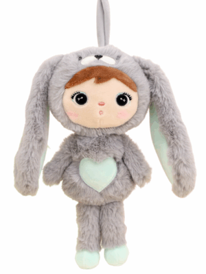 Szaro/Miętowy Królik 30cm Metoo